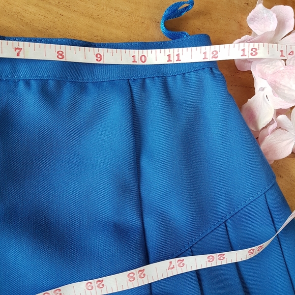 Vintage A Line Pleated Midi Skirt - Sz 2 - Picture 14 of 15